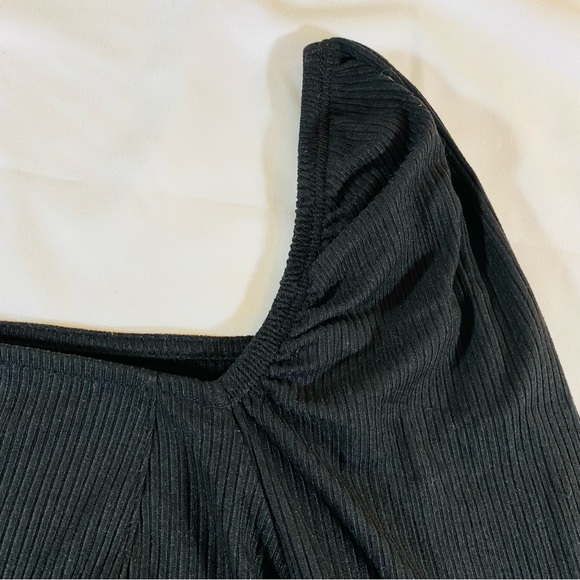 NWT Melrose and Market cute bodycon crop long sleeve top - Picture 4 of 9